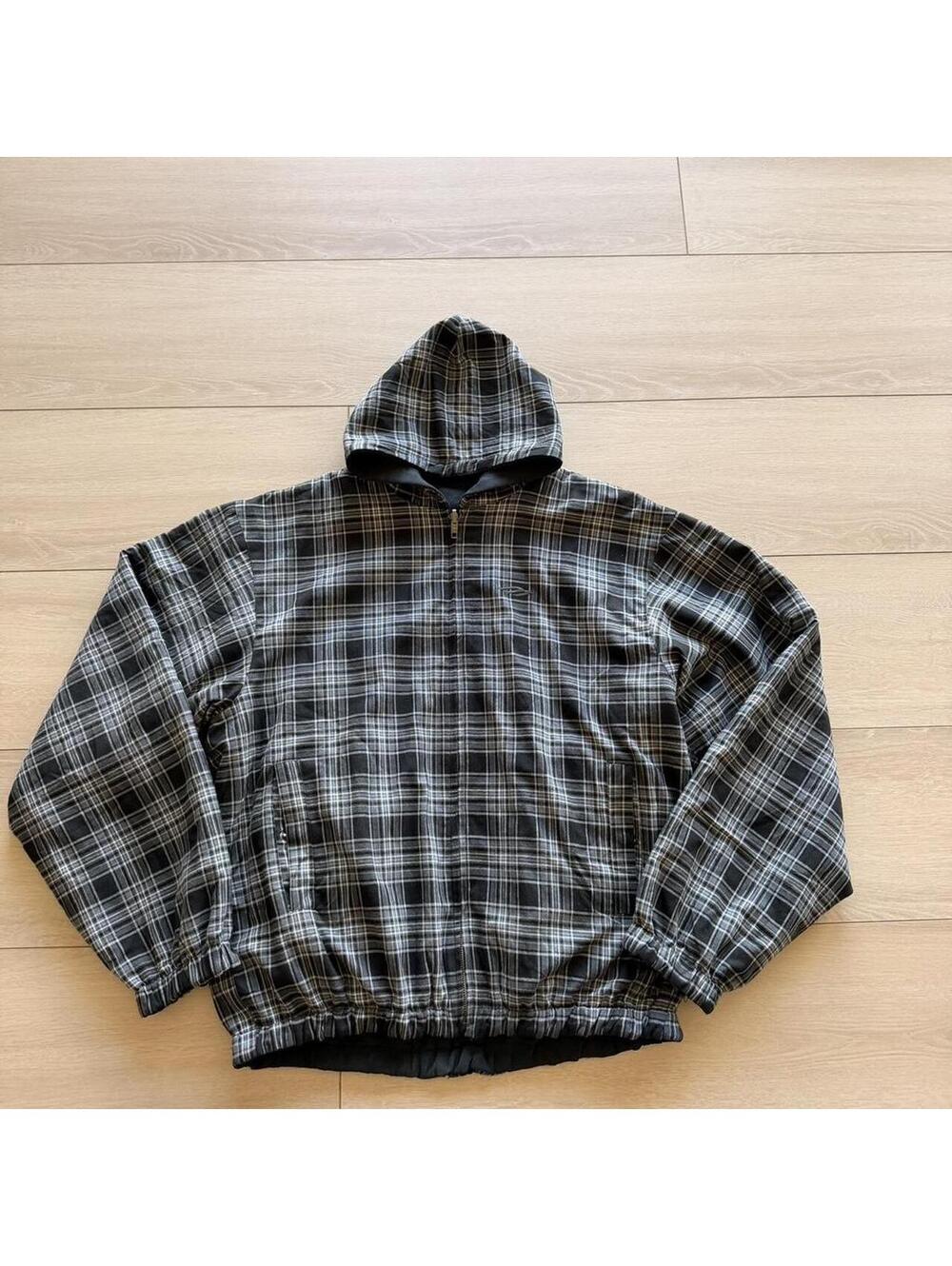 Balenciaga Men's Grey and Black Hoody